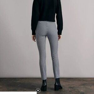 Rag & Bone Simone Slim Ankle Pants Black & White Gingham Women's Size 2